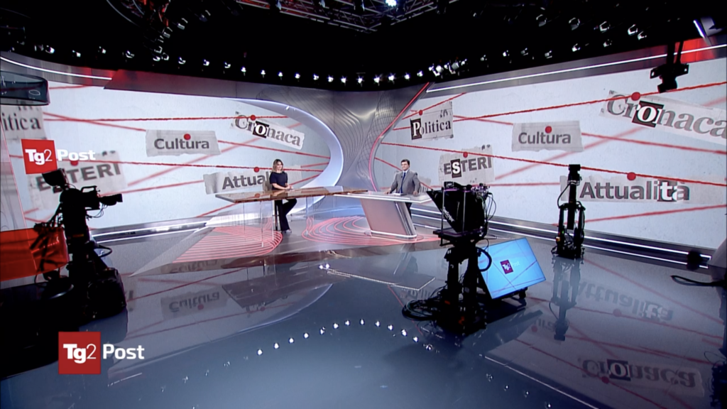Tg2 Post nuovo studio