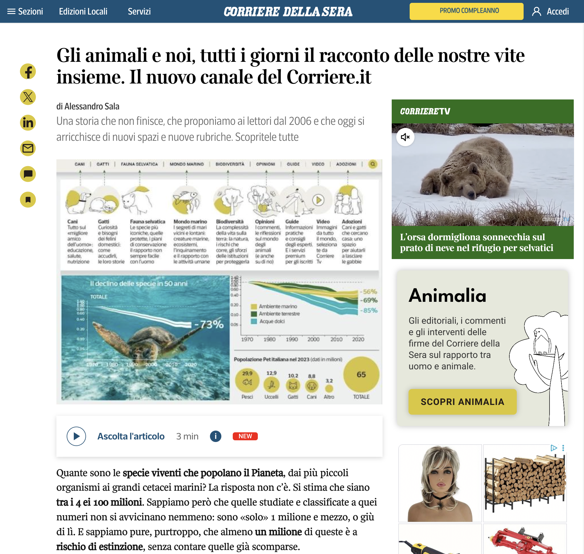 Corriere animali