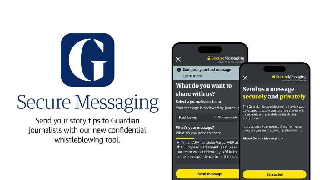 Il Guardian lancia Secure Messaging