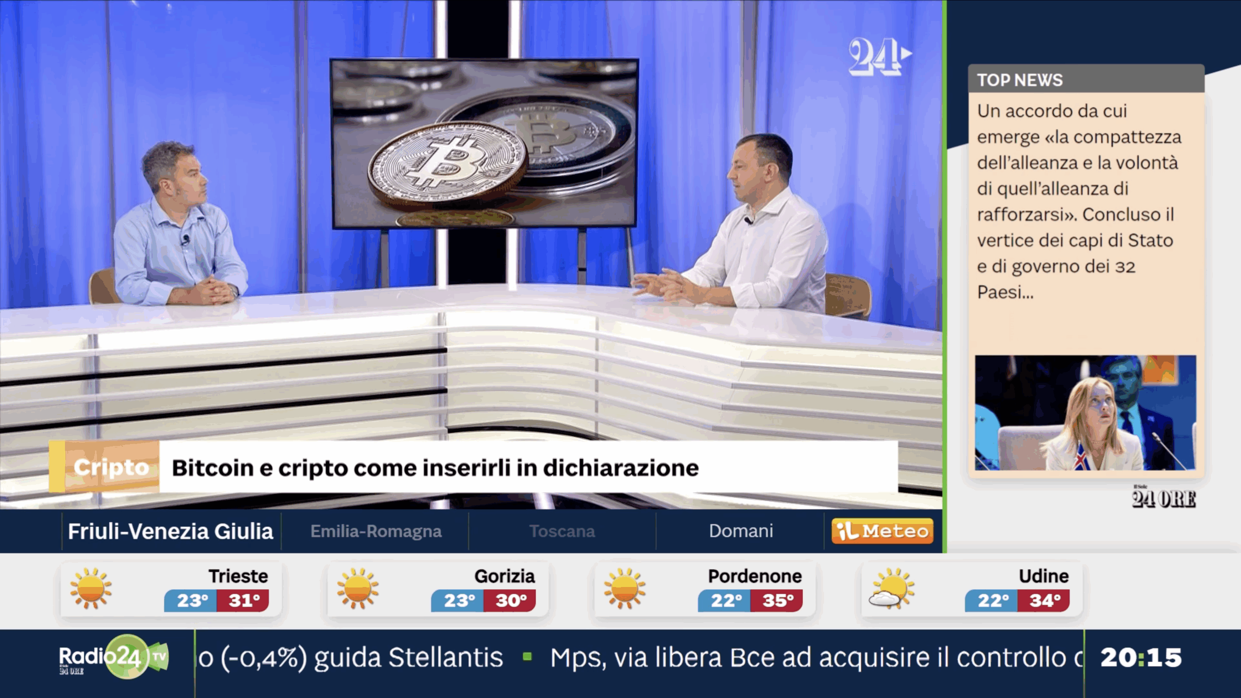 Al via il 24 giugno la TV del Sole 24 Ore, canale 246