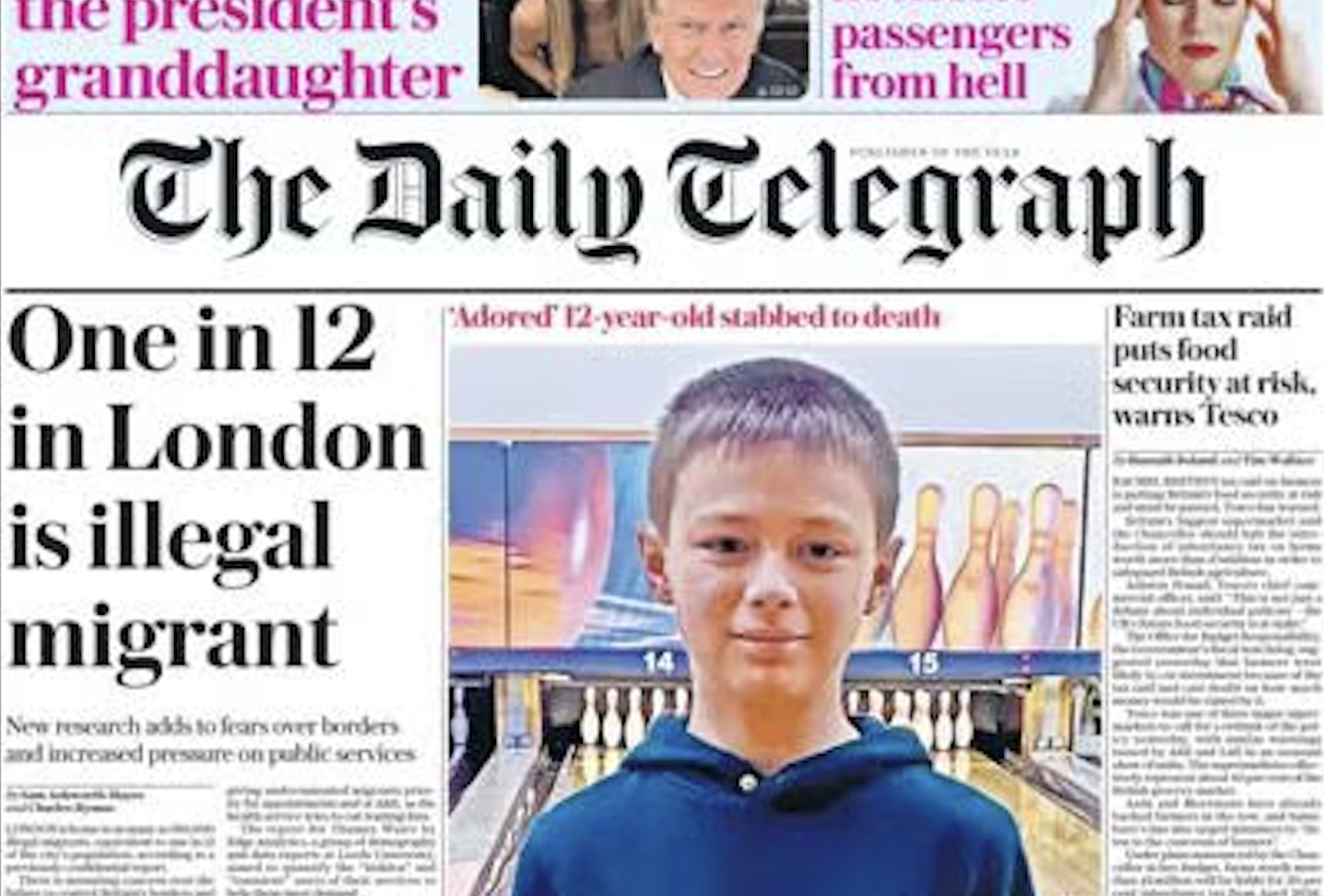 Telegraph, uno su 12 a Londra è un migrante illegale