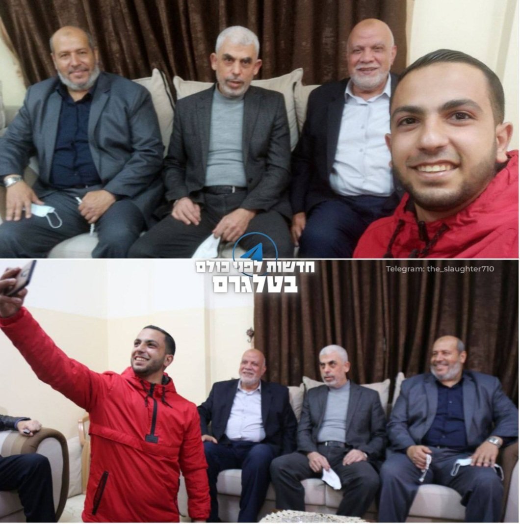 foto fake di al-Sharif con Sinwar