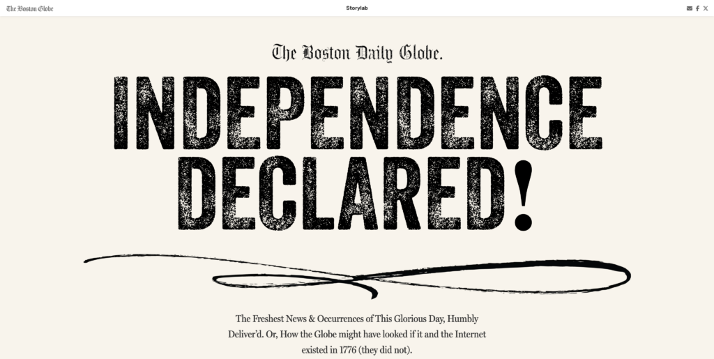 web Indipendenza 4 luglio 1776