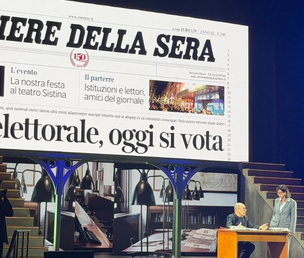I 150 del Corriere al Sistina di Roma