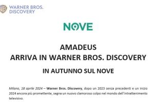 Amadeus sbarca al Nove: l’inizio di una nuova era