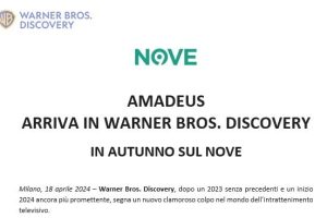 Amadeus sbarca al Nove: l’inizio di una nuova era