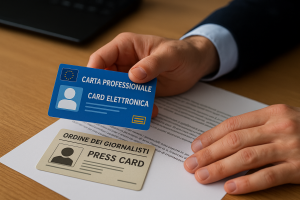 Ordine dei Giornalisti: dal 2026 serve una card con standard di sicurezza UE